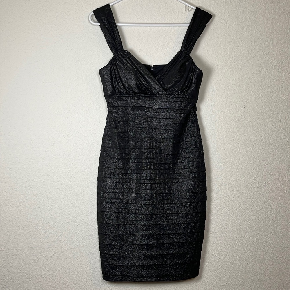R&M Richards Women's Sleeveless Shutter Pleat Dress